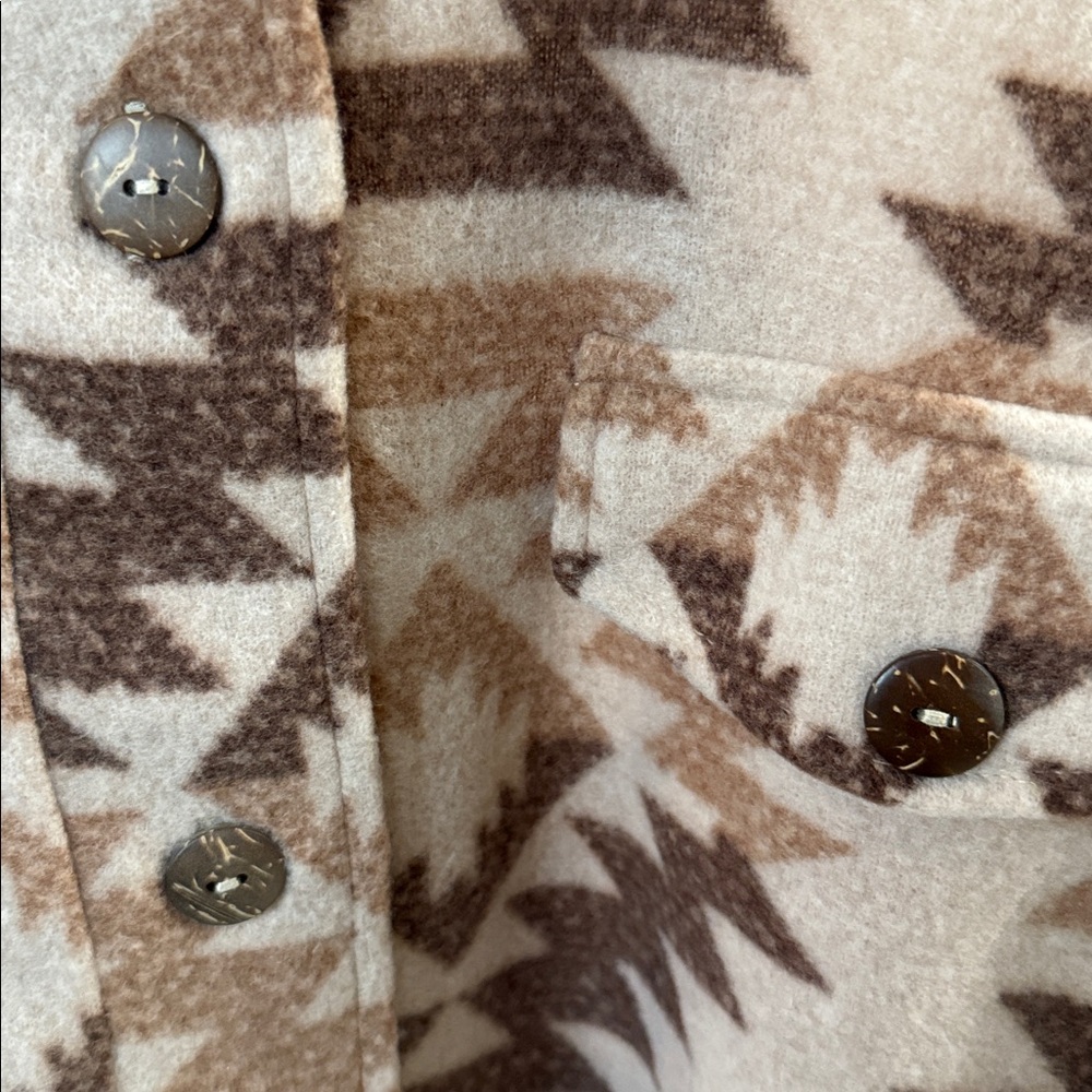 GeeGee women’s Aztec Pattern Jacket - Brown - Picture 3 of 9